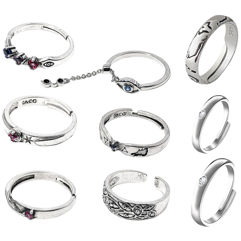 Men Accessories Ring - Anéis Anime JJK Yuta Okkotsu Cosplay
