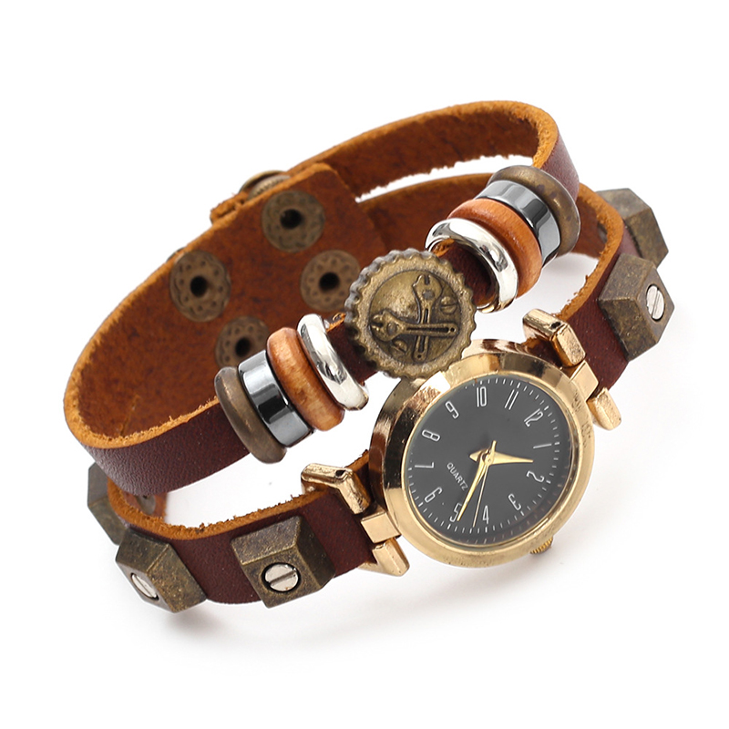 Men Accessories Pk - Relógio de quartzo estilo punk, pulseira