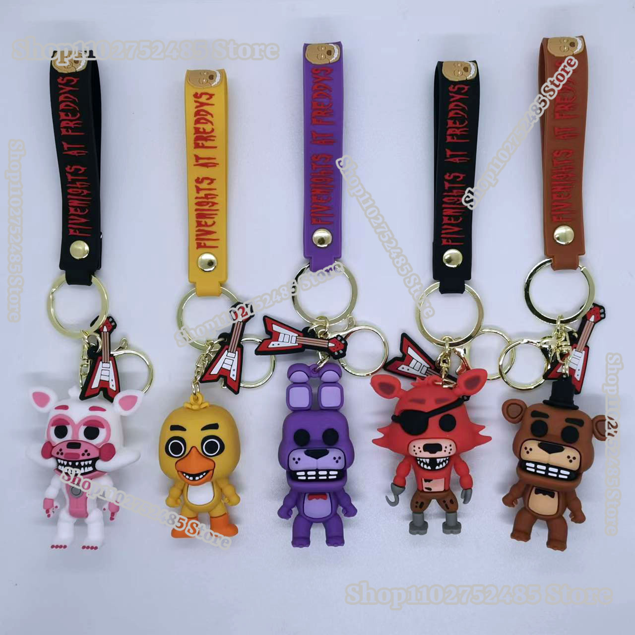 Men Accessories Ring - 5pcs Chaveiros de Figuras de Anime