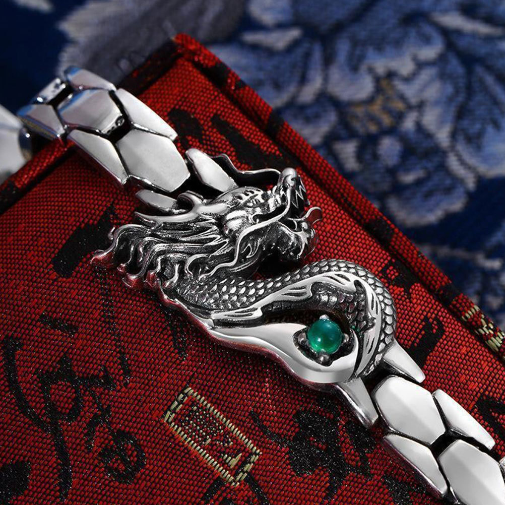 Men Accessories Aesthetic - Pulseira de dragão elegante, joias resistentes