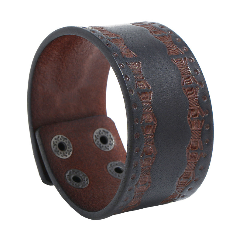 Men Accessories Pk - Pulseira punk vintage masculina – manguito