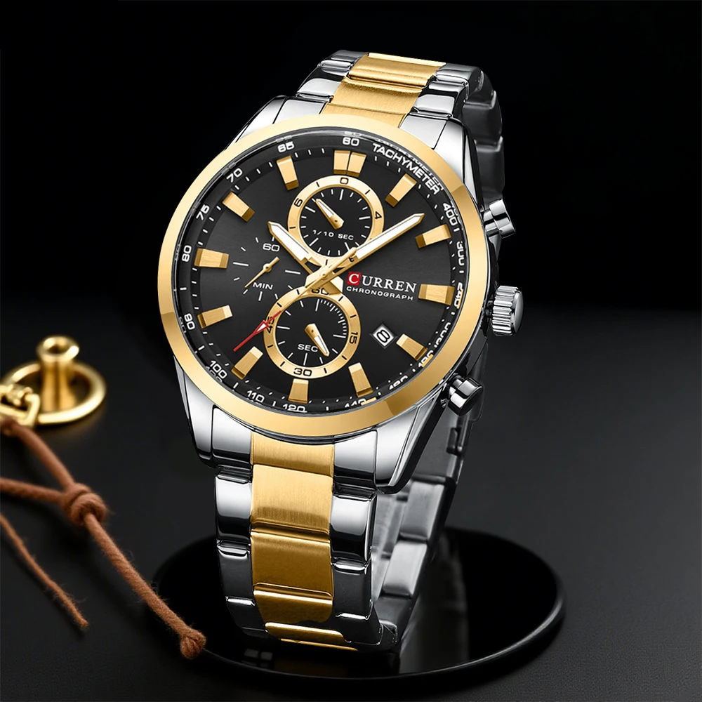 Men Accessories Jewellery - CURREN Casual Quartz Chrono Sport Relógios