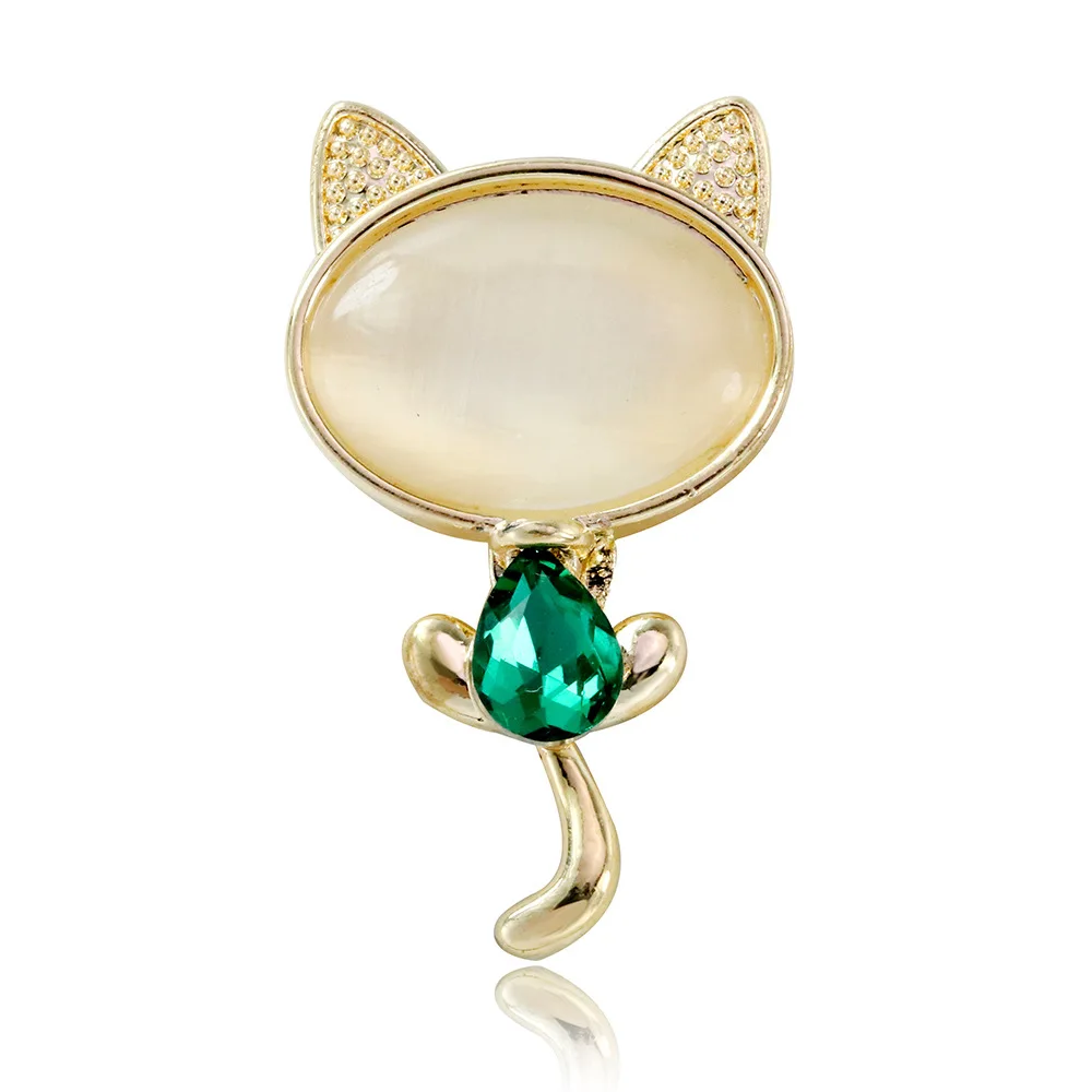 Men'S Accessories Trends 2025 - 1 Peça Broche de Gato Chique