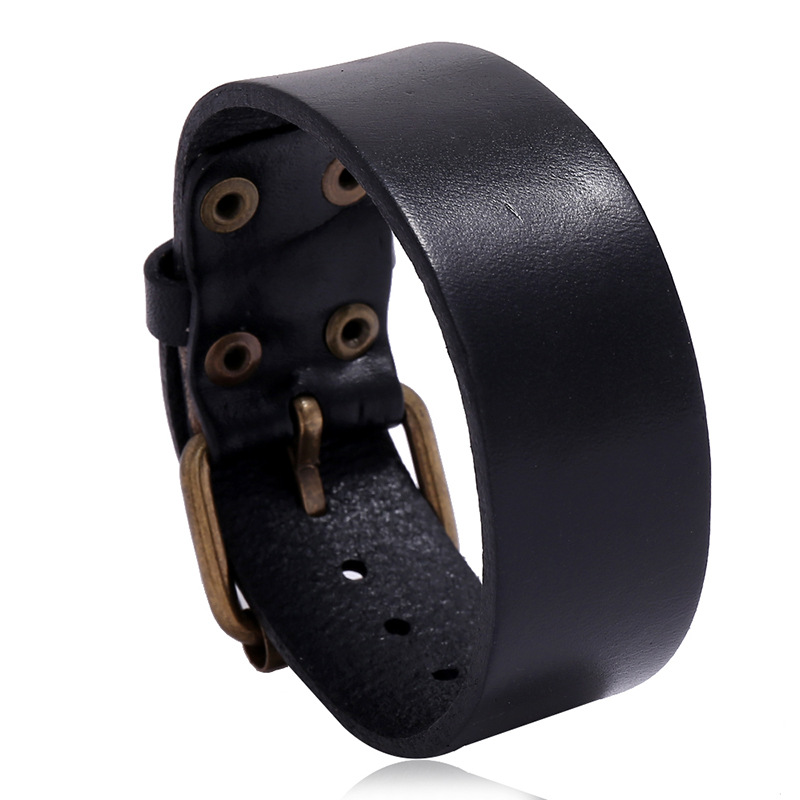 Men Accessories Pk - Pulseira masculina minimalista vintage de couro