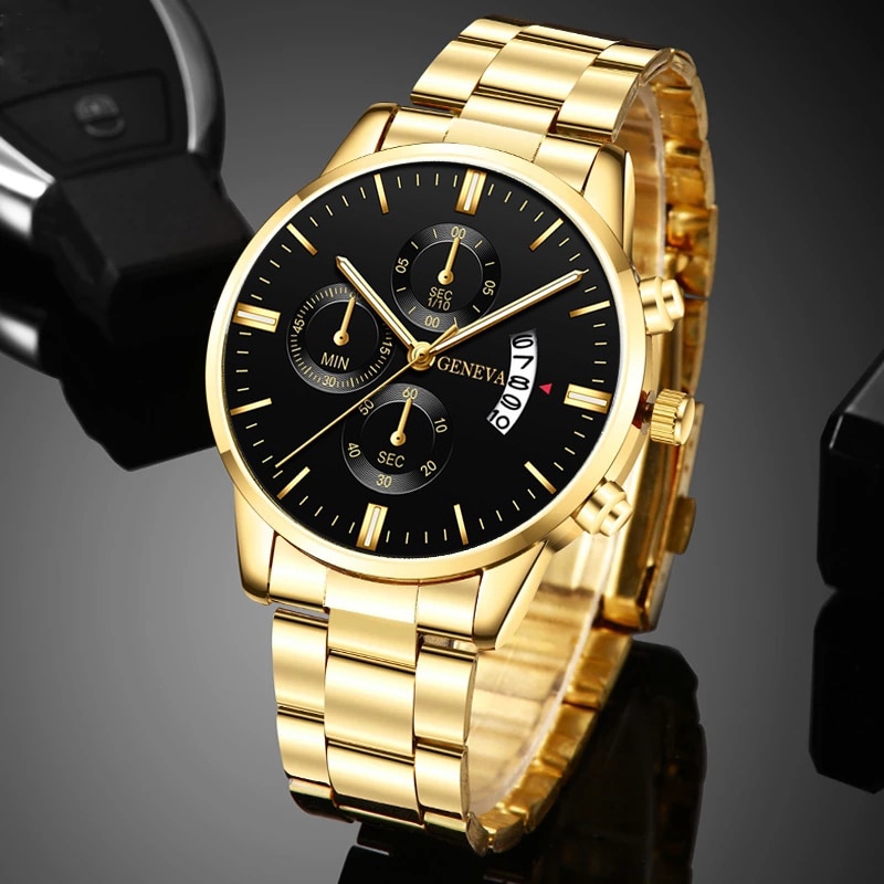 Men Accessories For Wrist - Relógio de pulso de ouro para