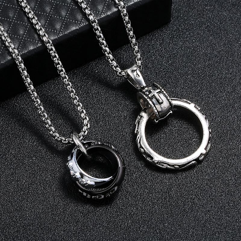 Men Accessories Pk - Colar unissex punk vintage, corrente de