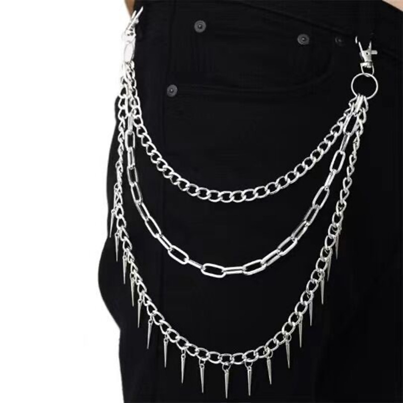 Men Accessories Aesthetic - Camada 3 corrente punk nas calças