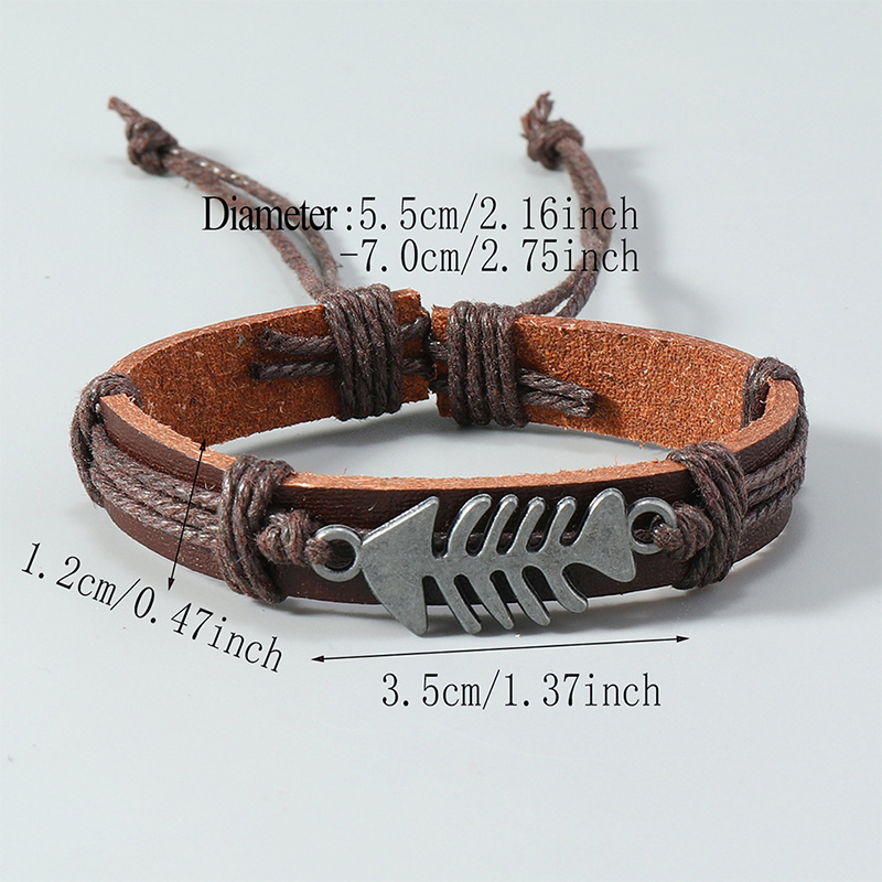 Pulseira masculina de couro Fi - Men Accessories Pk avaliação e preço