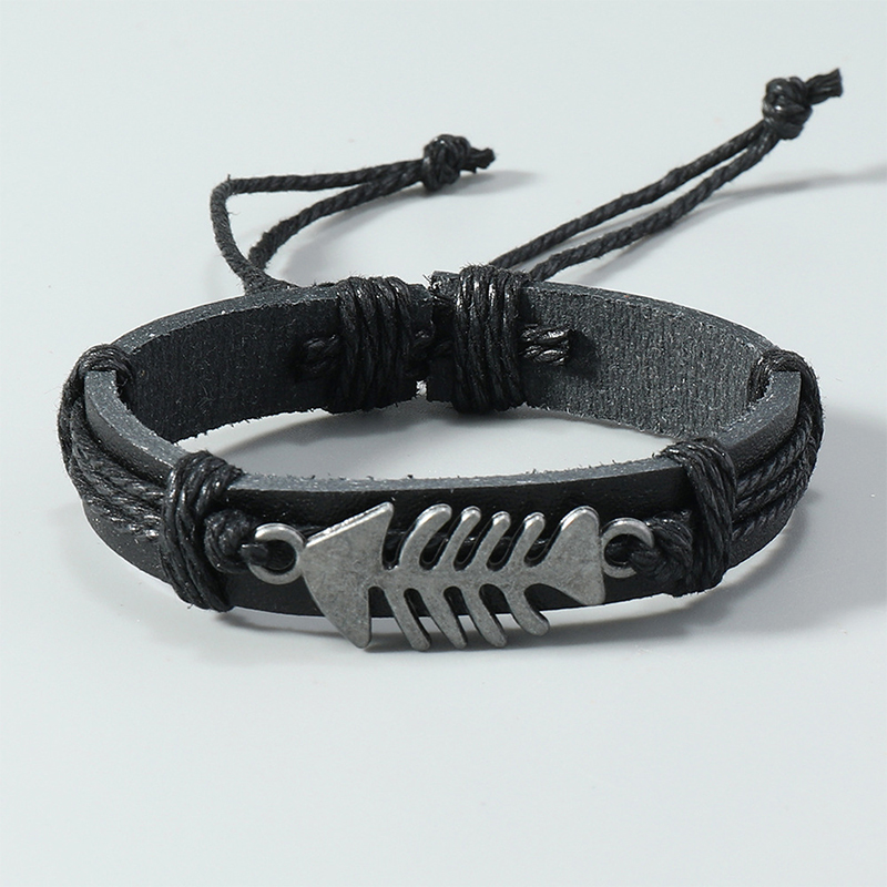 Pulseira masculina de couro Fi - Men Accessories Pk avaliação e preço