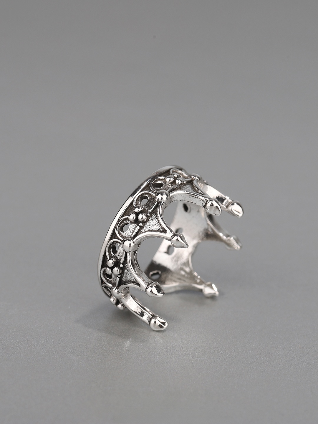 Anel Coroa Gótica Ajustável co - Men Accessories Ring avaliação e preço