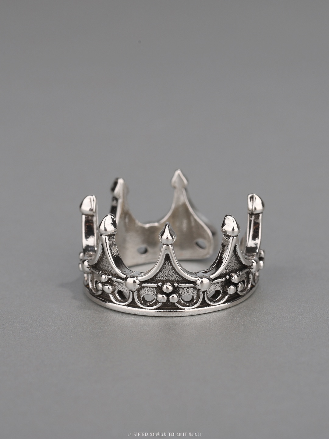 Anel Coroa Gótica Ajustável co - Men Accessories Ring avaliação e preço