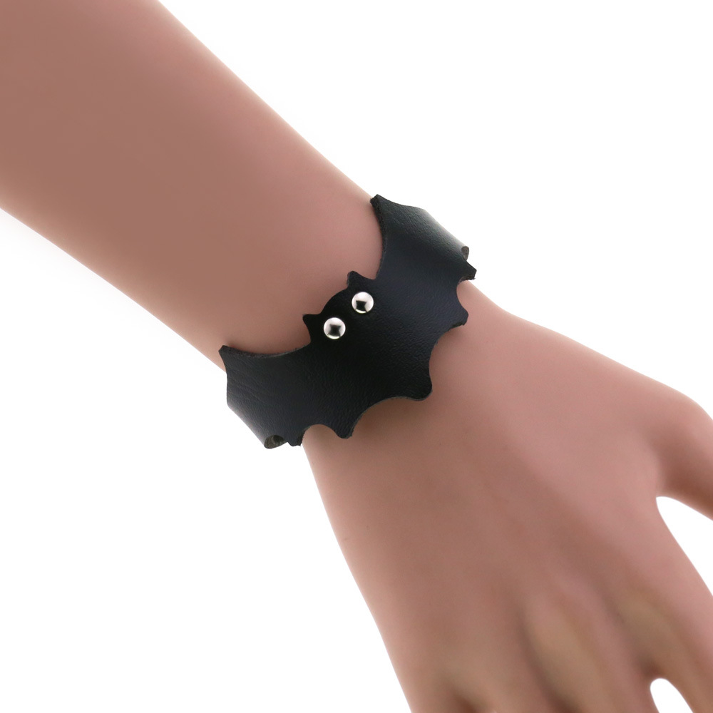 Punk preto morcego pulseira de - Men'S Accessories Trends 2025 avaliação e preço