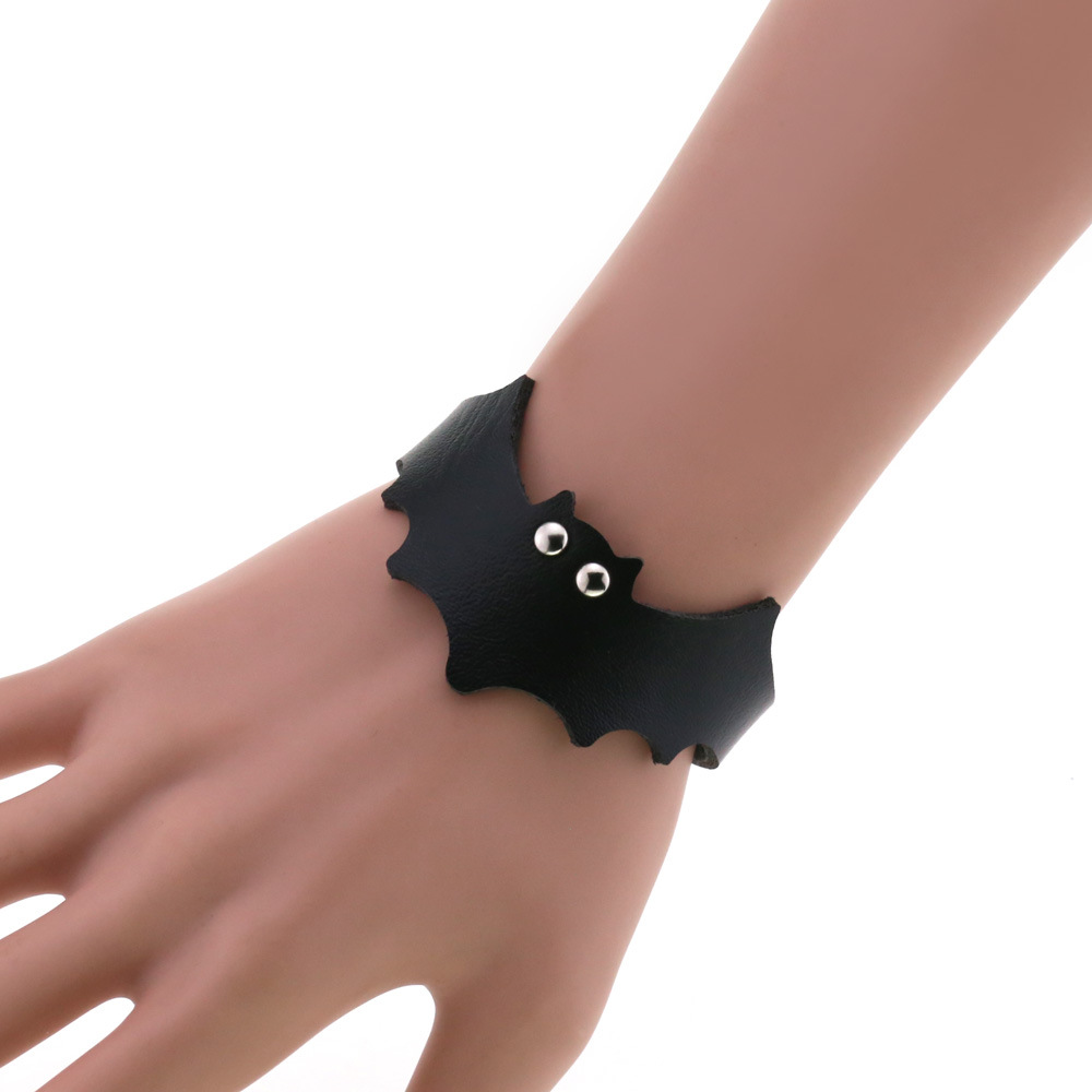 Punk preto morcego pulseira de - Men'S Accessories Trends 2025 avaliação e preço