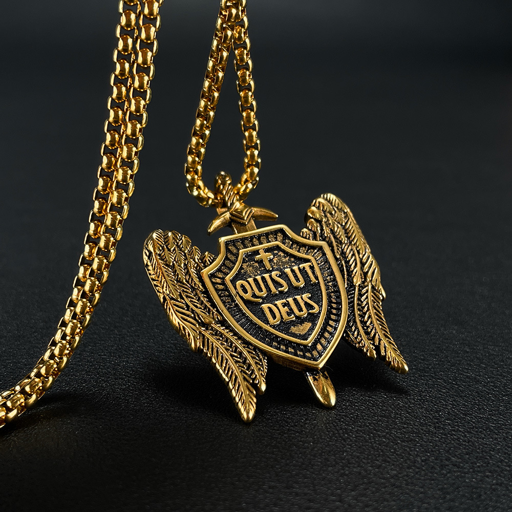 Pingente de escudo de espada m - Men Accessories Pk avaliação e preço