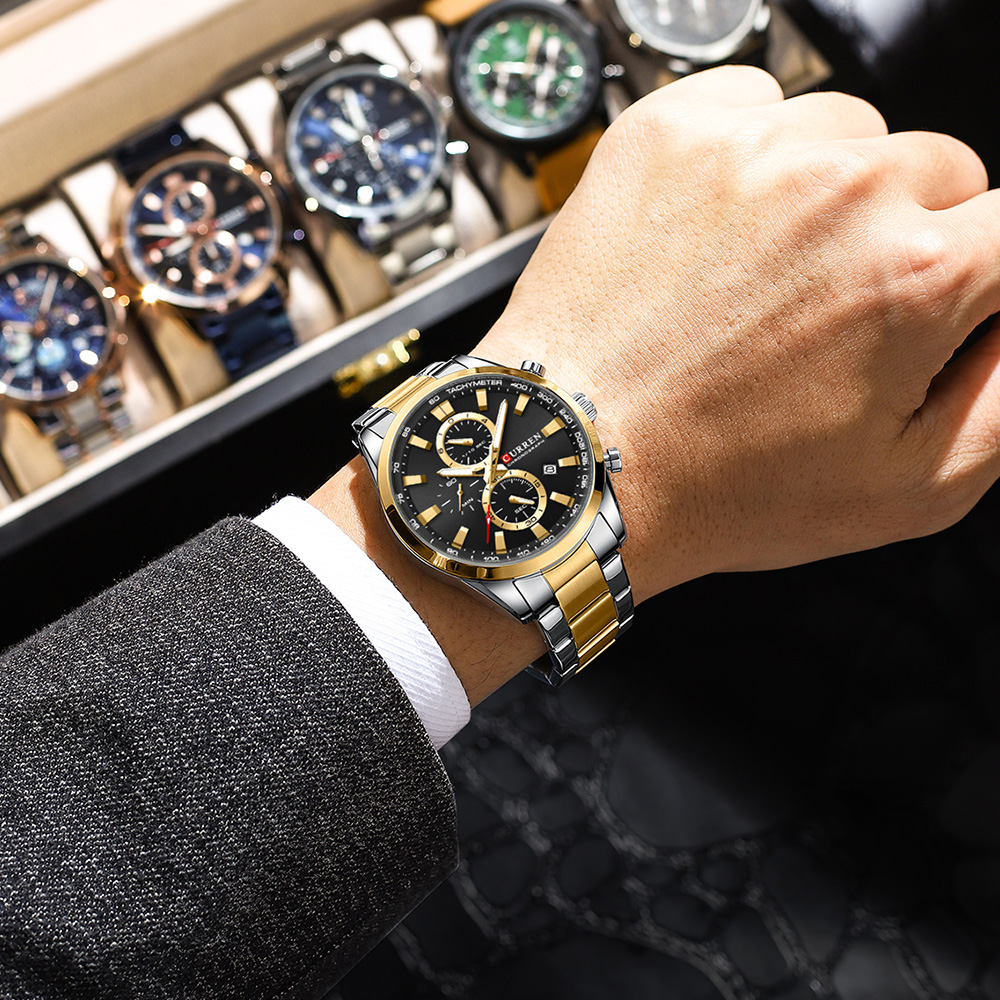 CURREN Casual Quartz Chrono Sp - Men Accessories Jewellery avaliação e preço