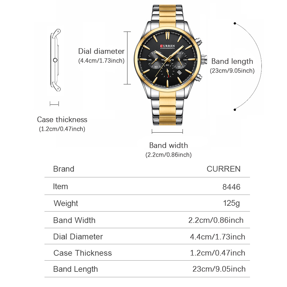 CURREN Casual Quartz Chrono Sp - Men Accessories Jewellery avaliação e preço