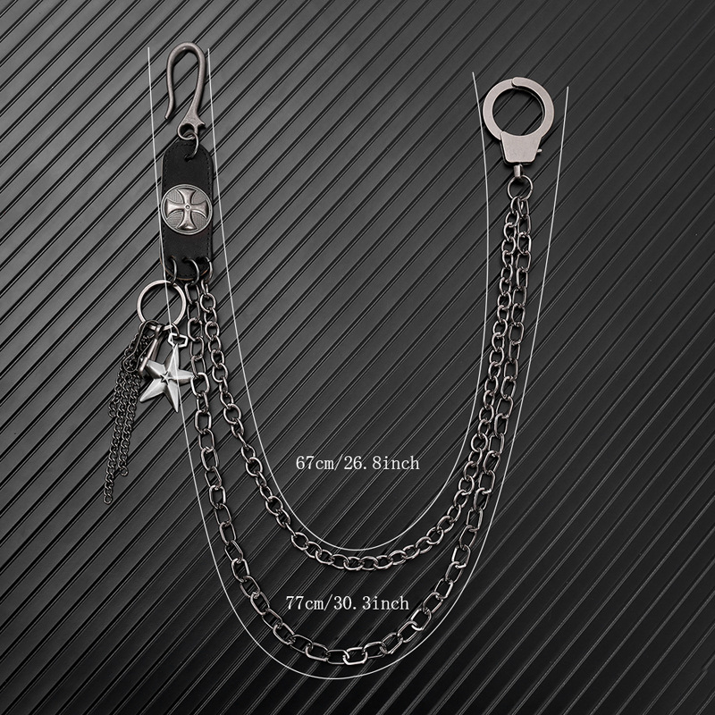 Punk steet couro chaveiros cor - Men Accessories Pk avaliação e preço