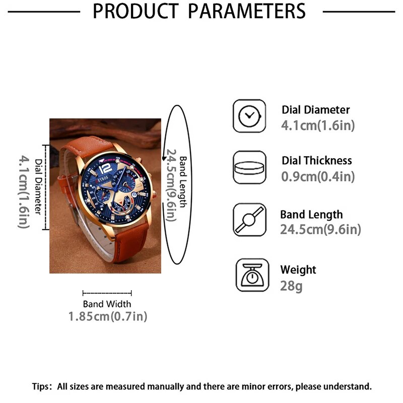 Relógio de quartzo de couro de - Men Accessories For Wrist avaliação e preço