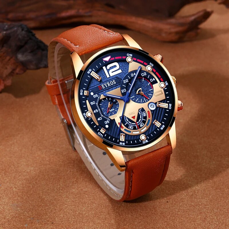 Relógio de quartzo de couro de - Men Accessories For Wrist avaliação e preço