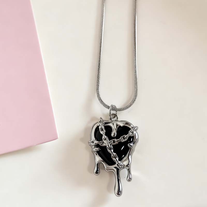 Novo punk gótico vermelho pret - Men Accessories Aesthetic avaliação e preço
