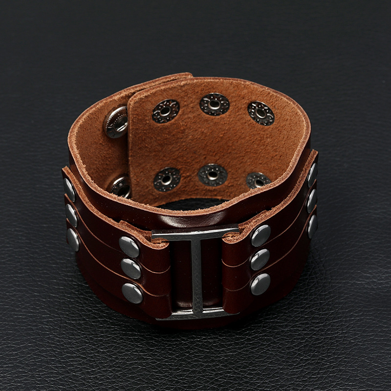 Pulseira Masculina de Couro Ge - Men Accessories Pk avaliação e preço