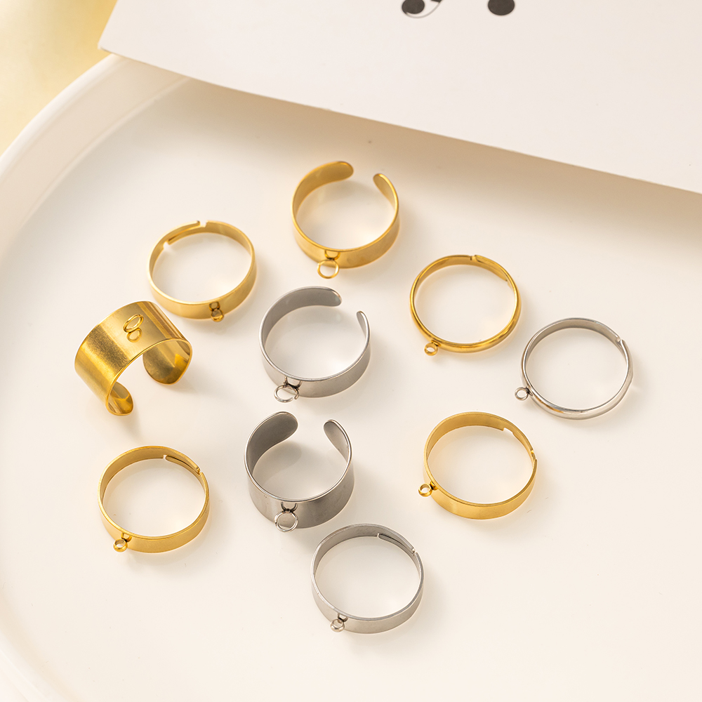 5 pçs/lote aço inoxidável cor  - Men Accessories Ring avaliação e preço