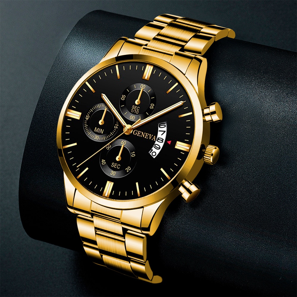 Relógio de pulso de ouro para  - Men Accessories For Wrist avaliação e preço